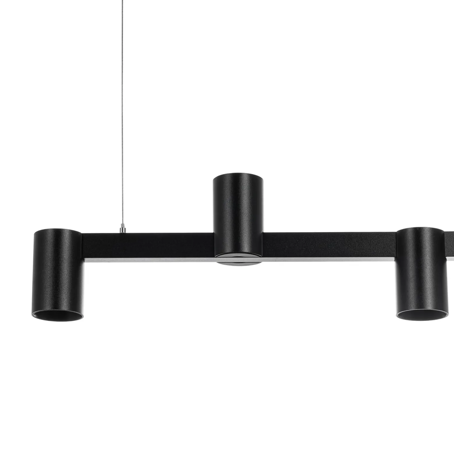 Arcchio Hängeleuchte Brinja, schwarz, 120 cm, 5-flg., GU10