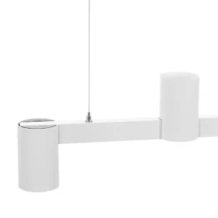Arcchio Hängeleuchte Brinja, weiß, Länge 90 cm, 5-flg., GU10