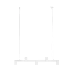 Arcchio Hängeleuchte Brinja, weiß, Länge 90 cm, 5-flg., GU10