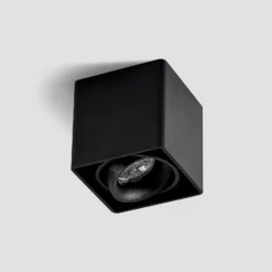 Arcchio Kubika Downlight, 9 cm, schwarz, 1-flg., Metall