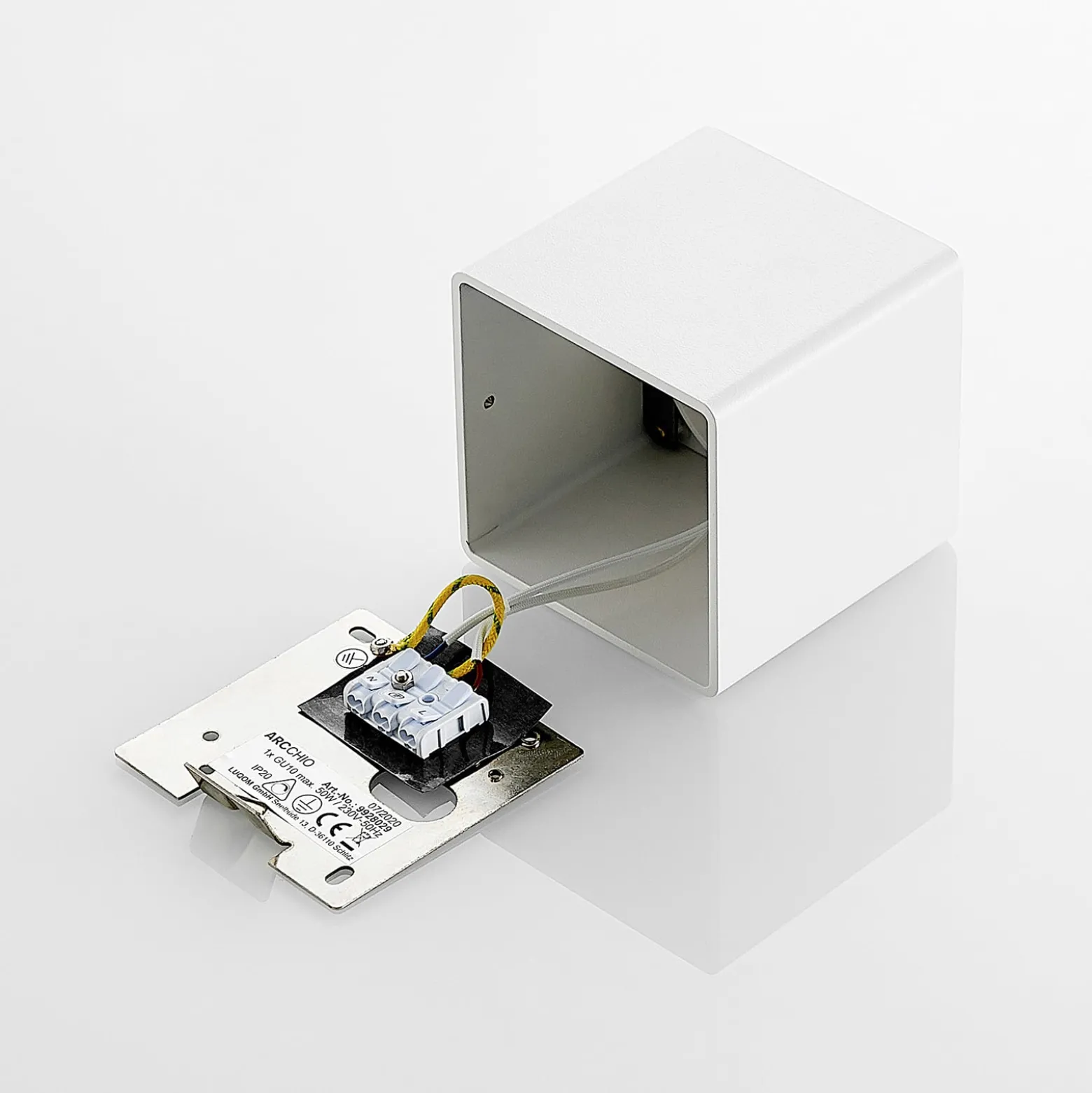 Arcchio Kubika Downlight GU10, 1-flammig, weiß