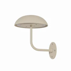 Arcchio LED-Akkutischleuchte Thenra, beige, Wandhalterung