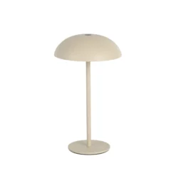 Arcchio LED-Akkutischleuchte Thenra, beige, Wandhalterung