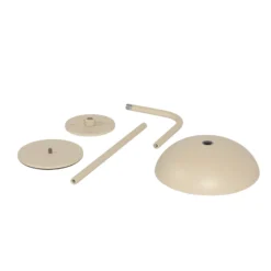 Arcchio LED-Akkutischleuchte Thenra, beige, Wandhalterung