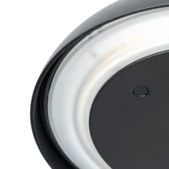 Arcchio LED-Akkutischleuchte Thenra, schwarz, Wandhalterung