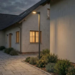 Arcchio LED-Außenleuchte Nefarius, 250 cm, dunkelgrau, IP65