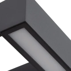 Arcchio LED-Außenwandlampe Kovato, Sensor, dunkelgrau, IP65