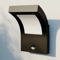 Arcchio LED-Außenwandleuchte Advik, anthrazit, IP54, Sensor