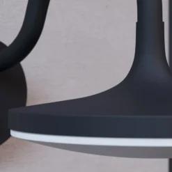 Arcchio LED-Außenwandleuchte Fineria, Ø22 cm, Metall, Sensor