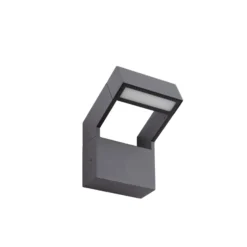 Arcchio LED-Außenwandleuchte Kovato, dunkelgrau, IP65