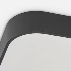 Arcchio LED-Deckenlampe Aleksi, 45 x 45 cm, schwarz, CCT