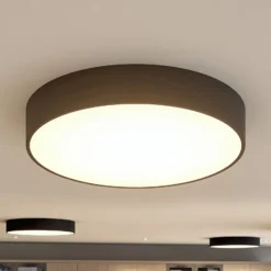 Arcchio LED-Deckenlampe Noabelle, Ø 60 cm, schwarz, Metall