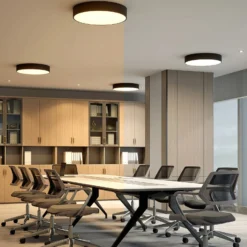 Arcchio LED-Deckenlampe Noabelle, Ø 60 cm, schwarz, Metall