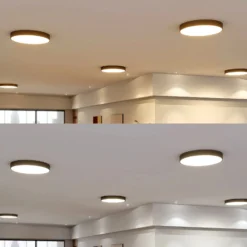 Arcchio LED-Deckenlampe Noabelle, Ø 80 cm, schwarz, Metall