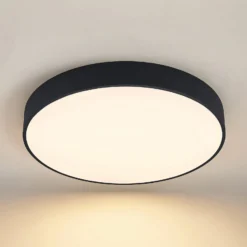 Arcchio LED-Deckenlampe Noabelle, Ø 80 cm, schwarz, Metall