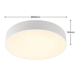 Arcchio LED-Deckenlampe Noabelle, Ø 60 cm, weiß, Metall
