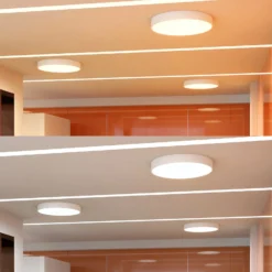 Arcchio LED-Deckenlampe Noabelle, Ø 80 cm, weiß, Metall