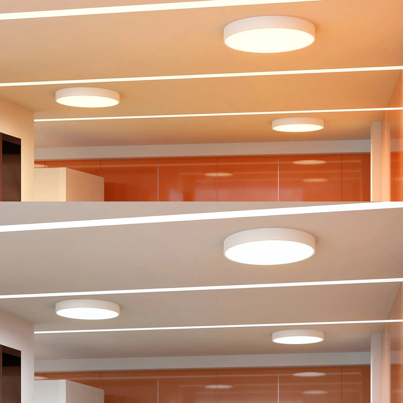 Arcchio LED-Deckenlampe Noabelle, Ø 80 cm, weiß, Metall