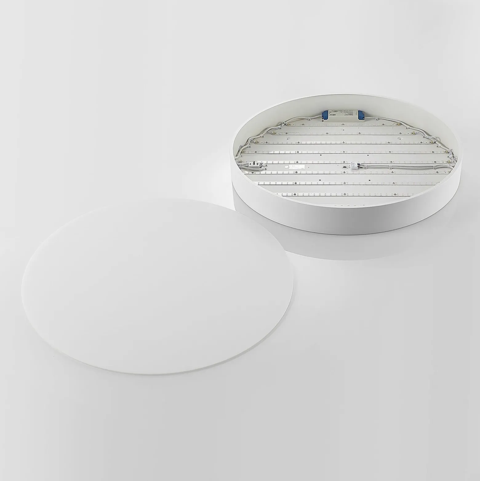 Arcchio LED-Deckenlampe Noabelle, Ø 80 cm, weiß, Metall