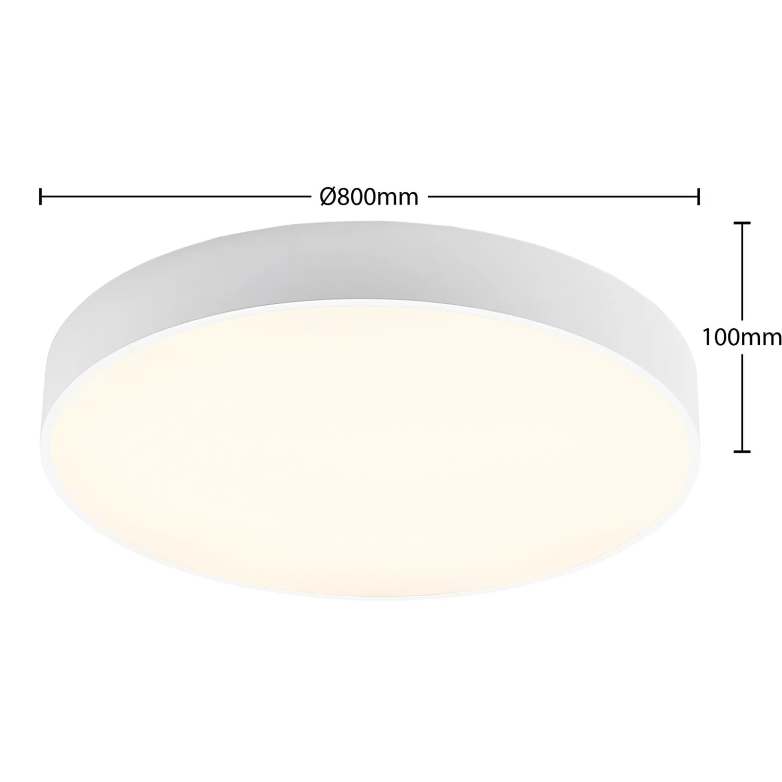 Arcchio LED-Deckenlampe Noabelle, Ø 80 cm, weiß, Metall