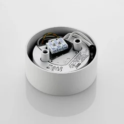 Arcchio LED-Deckenlampe Rotari, weiß, Metall, Ø 12cm