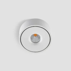 Arcchio LED-Deckenlampe Rotari, weiß, up und down, Alu