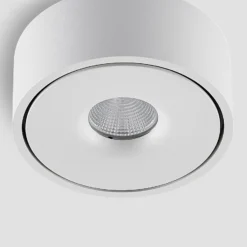 Arcchio LED-Deckenlampe Rotari, weiß, up und down, Alu
