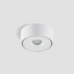 Arcchio LED-Deckenlampe Rotari, weiß, up und down, Alu