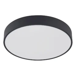 Arcchio LED-Deckenlampe Vanida, schwarz, Ø 40 cm, up/down