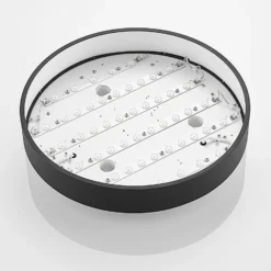 Arcchio LED-Deckenlampe Vanida, schwarz, Ø 40 cm, up/down