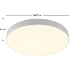 Arcchio LED-Deckenlampe Vanida, weiß, Ø 60 cm, up/down
