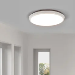 Arcchio LED-Deckenleuchte Augustin, Ø 30 cm, CCT, weiß, IP54