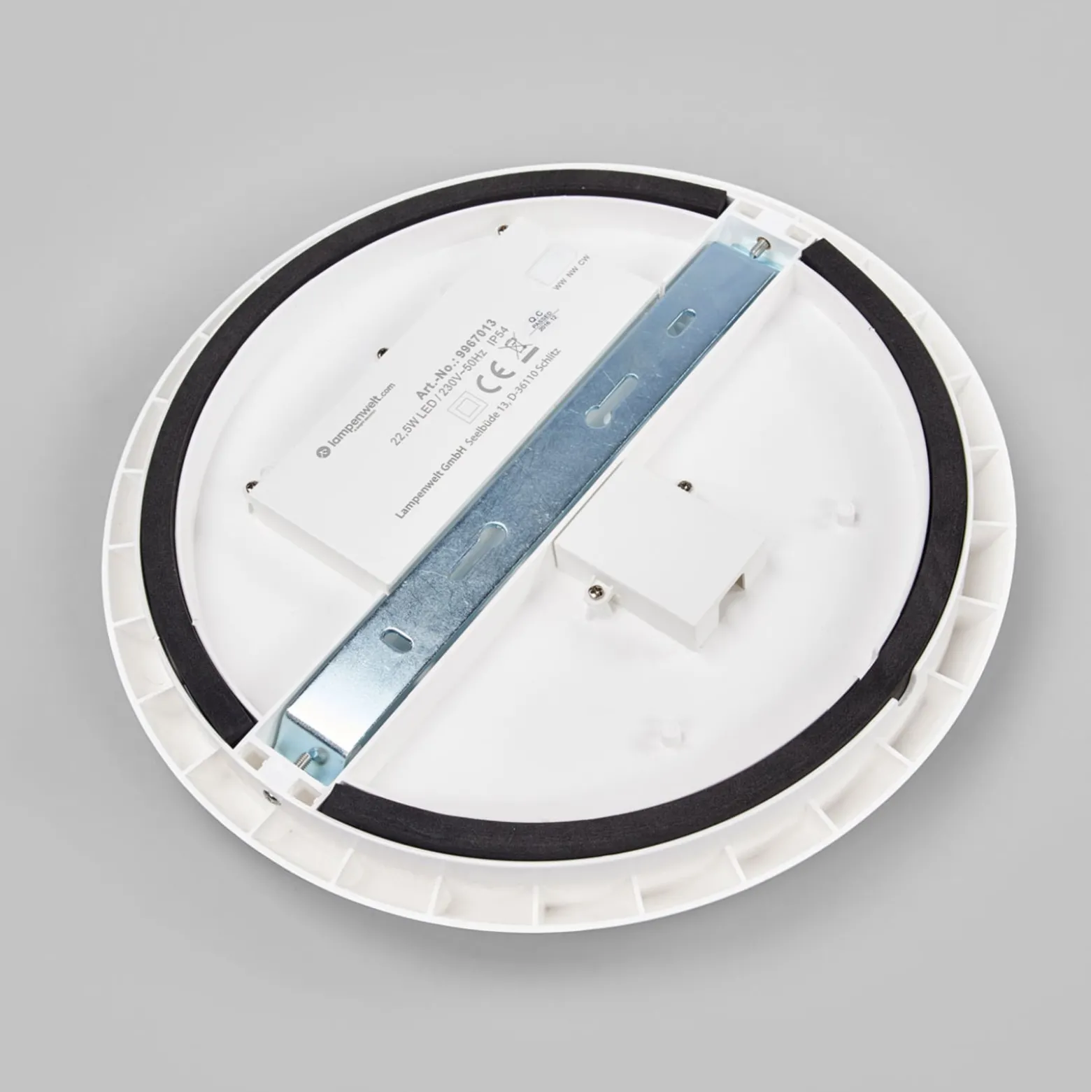 Arcchio LED-Deckenleuchte Augustin, Ø 30 cm, CCT, weiß, IP54