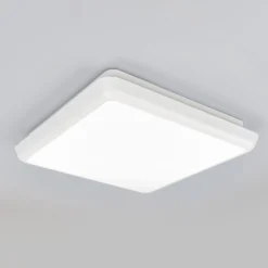 Arcchio LED-Deckenleuchte Augustin, 25 x 25 cm, weiß, IP54