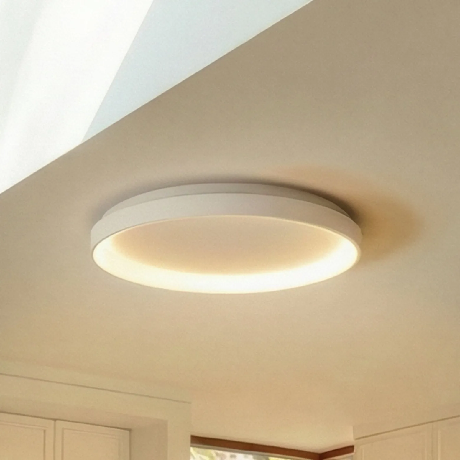 Arcchio LED-Deckenleuchte Vivy, Ø 58 cm, weiß, Metall