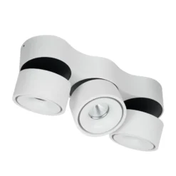 Arcchio LED-Deckenstrahler Rotari, Linsen, 3-flammig, weiß