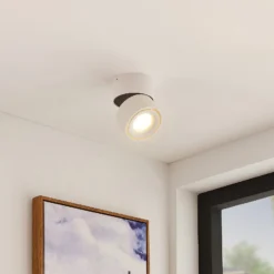 Arcchio LED-Deckenstrahler Rotari, weiß, 1-flg., 946lm