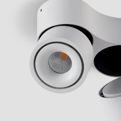 Arcchio LED-Deckenstrahler Rotari, weiß, 2-flg., 1362lm