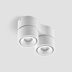 Arcchio LED-Deckenstrahler Rotari, weiß, 2-flg., 1362lm