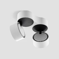 Arcchio LED-Deckenstrahler Rotari, weiß, 2-flg., 2270lm