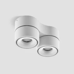 Arcchio LED-Deckenstrahler Rotari, weiß, 2-flg., 2270lm