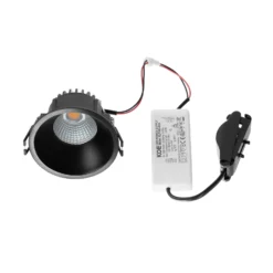 Arcchio LED-Downlight Niria, schwarz, 2.700K