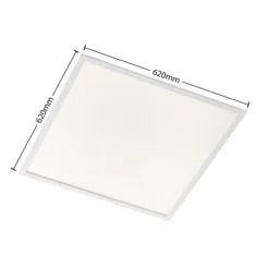 Arcchio LED-Einlegepanel Vinas, 62 cm, weiß, Aluminium, CCT
