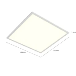 Arcchio LED-Einlegepanel Vinas, 3.000 K, 62 cm x 62 cm