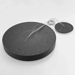 Arcchio LED-Hängelampe Noabelle, Ø 80 cm, schwarz, Metall