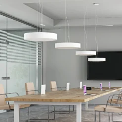 Arcchio LED-Hängelampe Noabelle, Ø 60 cm, weiß, Metall