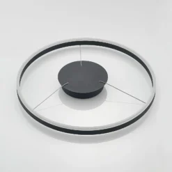 Arcchio LED-Hängeleuchte Albiona, schwarz, 1 Ring, Ø 60 cm