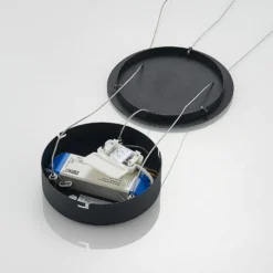 Arcchio LED-Hängeleuchte Albiona, schwarz, 1 Ring, Ø 60 cm