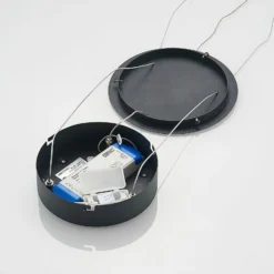 Arcchio LED-Hängeleuchte Albiona, schwarz, 1 Ring, Ø 80 cm