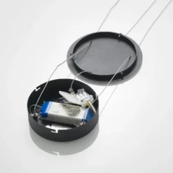 Arcchio LED-Hängeleuchte Albiona, schwarz, 1 Ring, Ø 40 cm